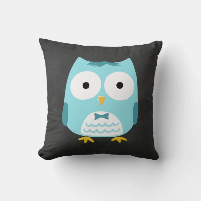 Coussin Mariés Chouette - Double Face (Recto)