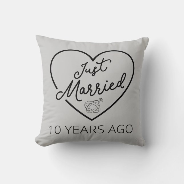 Coussin Mariés depuis 10 ans III (Recto)