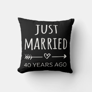 Coussin Mariés depuis 40 ans seulement