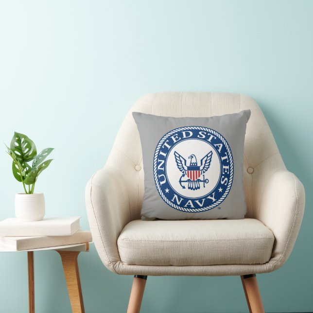 Coussin Marine américaine | Navy Alt Emblem (Chaise)