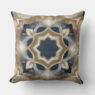 Coussin Marine Bleu Beige Agritourisme Imprimer