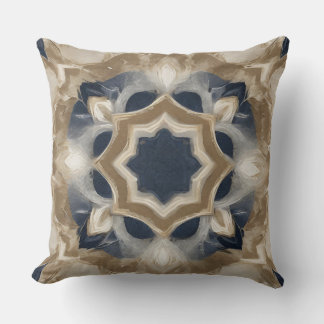 Coussin Marine Bleu Beige Agritourisme Imprimer