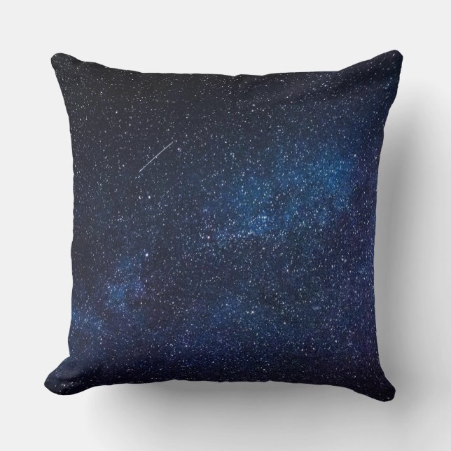 Coussin Marine Bleu étoile ciel Galaxy Photographie (Recto)