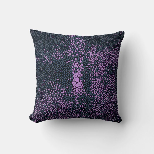 Coussin Marine bleu & violet Shagreen (Recto)