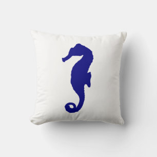 Coussin Marine Blue Seahorse
