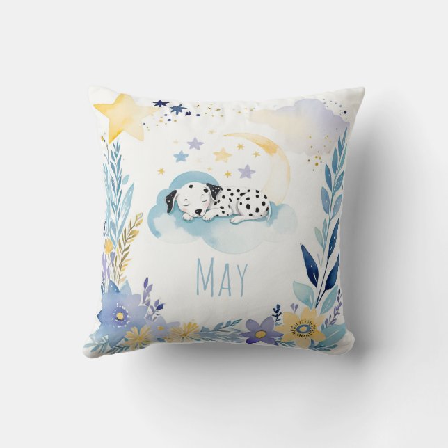 Coussin Marionnette rousse Dalmatie Boho Nom de la nourric (Verso)
