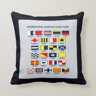 Coussin maritime de drapeaux