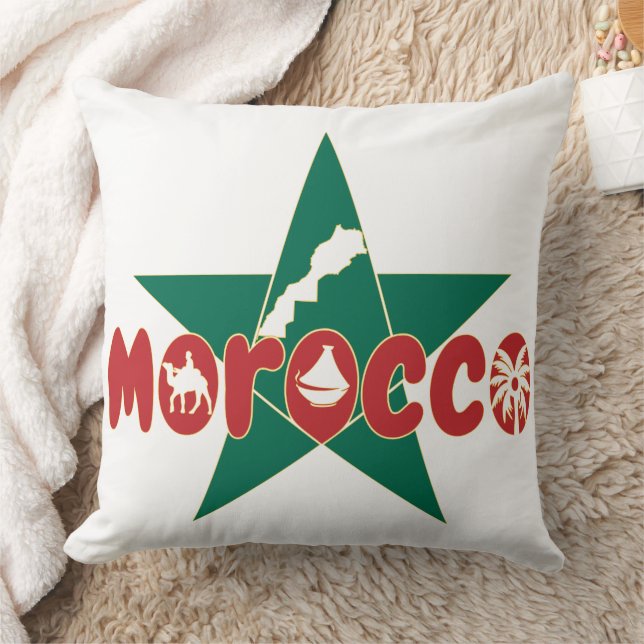 Coussin Maroc : Un patrimoine forgé en étoile (Couverture)