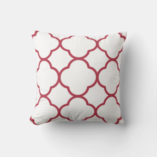 Coussin Maroon Moroccon Design