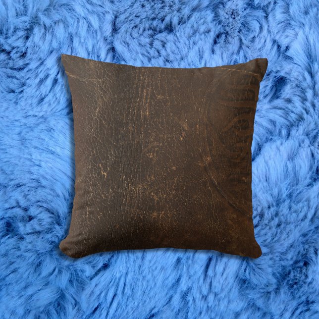Coussin Marque en cuir Faux Faux Cowhide (Créateur téléchargé)