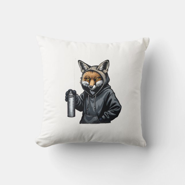 Coussin Marqueur de Renard Urbain (Recto)
