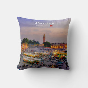 Coussin Marrakech, Maroc - Place Jemaa el Fnaa