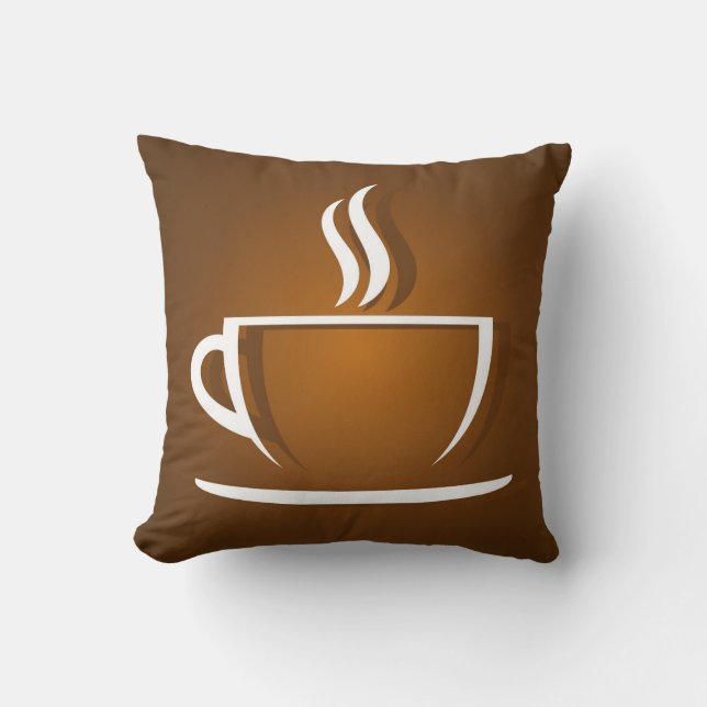 Coussin marron café (Recto)