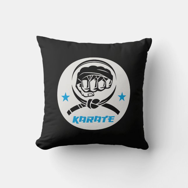 Coussin Martial Arts Karate Black Belt (Recto)