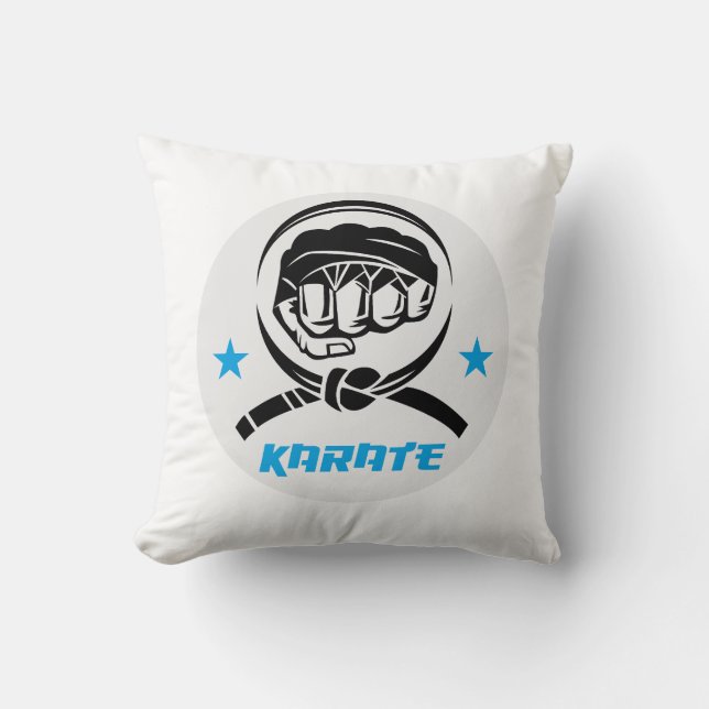 Coussin Martial Arts Karate Black Belt (Recto)