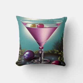 Coussin Martini de vacances rose