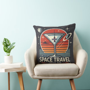 Coussin Martini Space Travel 1957 Space Age Logo