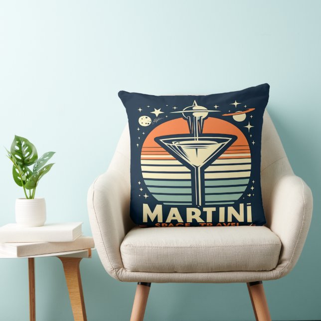 Coussin Martini Space Travel Lift Off Logo (Chaise)