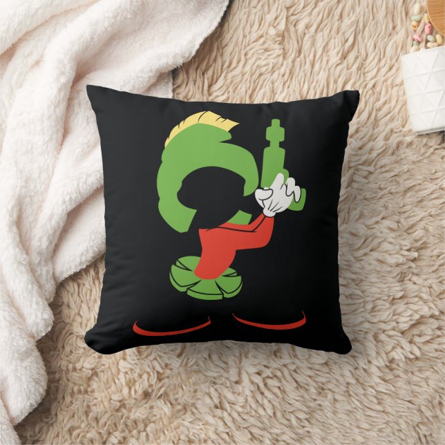 Coussin MARVIN MARTIAN™ Silhouette avec Raygun (Couverture)