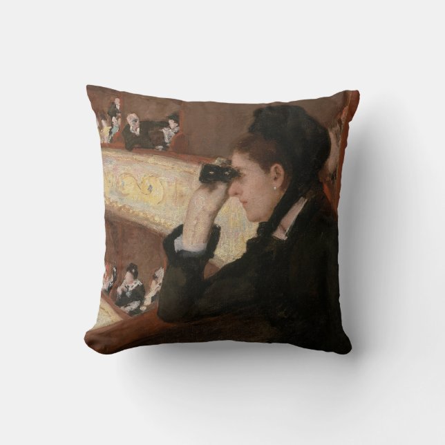 Coussin Mary Cassatt - Dans le loge (Recto)