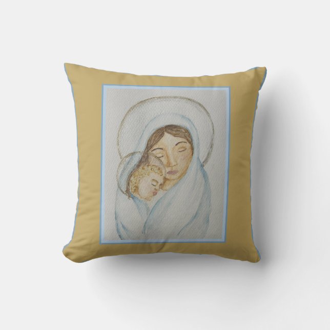 Coussin Mary’s Mantle & Child Christmas (Recto)