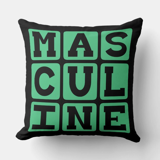 Coussin Masculin, Virilité masculine (Recto)