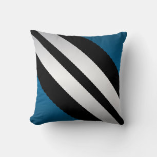 Coussin Masculine Bleu Gris Noir Design