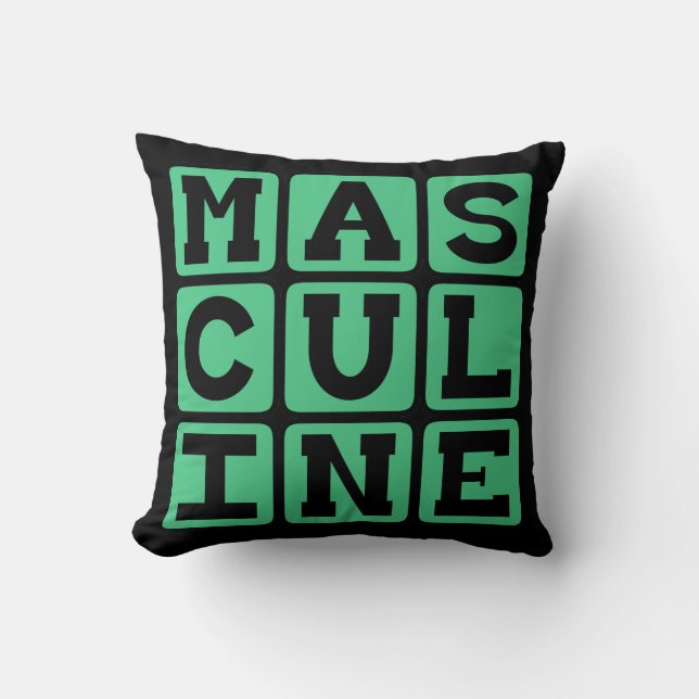 Coussin Masculine, mâle (Recto)