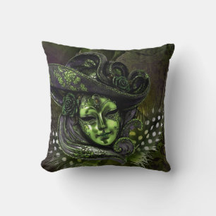 Coussin Masque de Carnaval - Péridot Masquerade Jeu d'orei