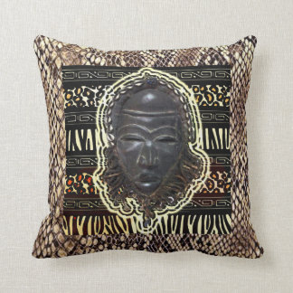 Coussin Masque de la chance africaine