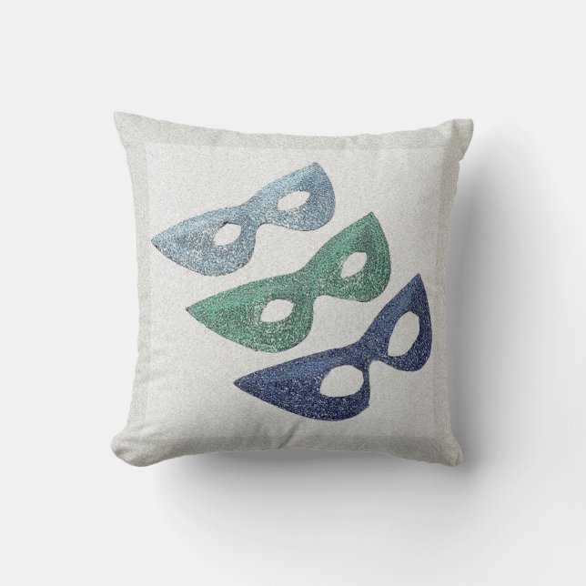 Coussin Masques d'étincelles - (Recto)