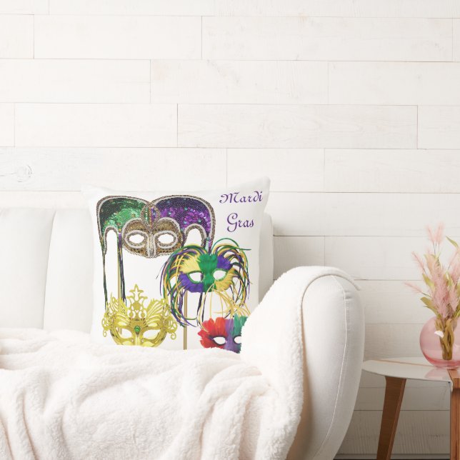 Coussin Masques Mardi Gras 1 (Canapé)