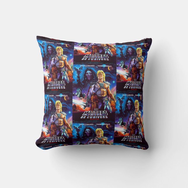 Coussin Masters Of The Universe 80s Movie He Man Scifi (Recto)