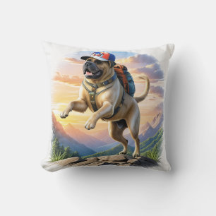 Coussin Mastiff Dogue anglais en vacances à la montagne