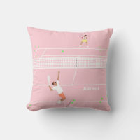 Match de tennis rose Pastel moderne