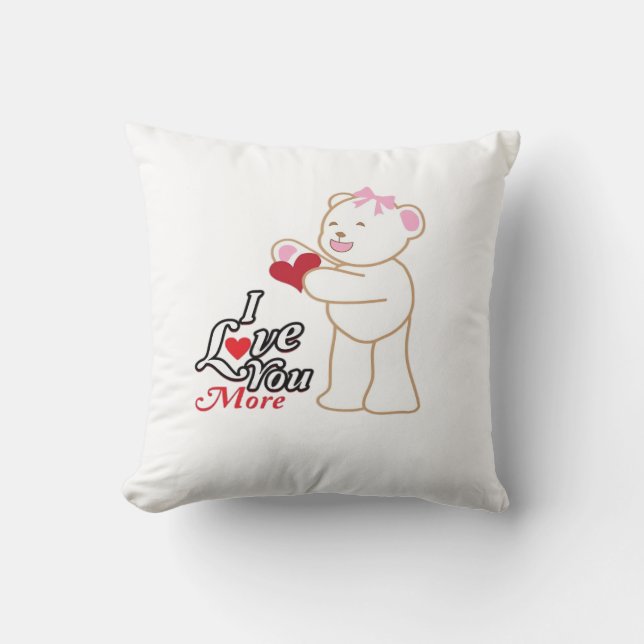 Coussin Matching Honeymoon Love You More Couple Style  (Recto)