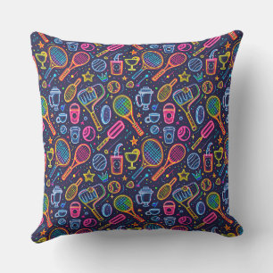 Coussin Matériel sportif multicolore