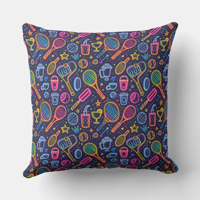 Coussin Matériel sportif multicolore (Verso)