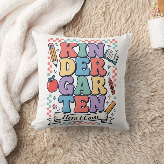 Coussin Maternelle Rétro Me Voici École (Couverture)