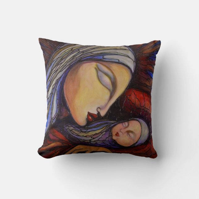 Coussin Maternité - carreau (Recto)