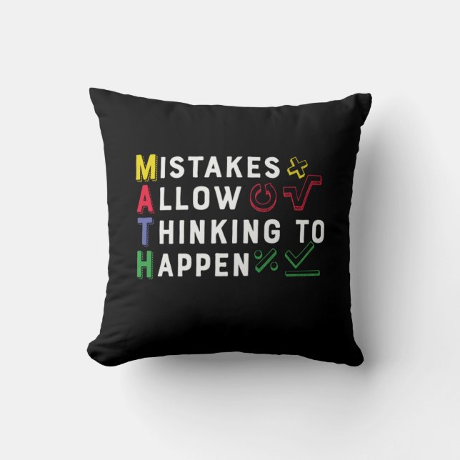 Coussin Math Enseignant Math Math Autoriser Happen (Recto)