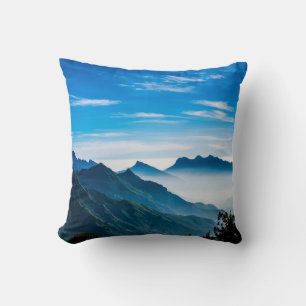 Coussin Matin Montagnes Mist Paysage