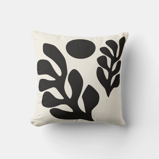 Coussin Matisse noir et blanc (Recto)