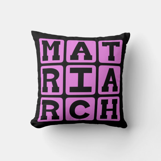 Coussin Matriarche, Mère de la Famille (Recto)