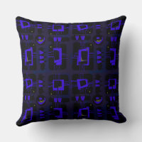 Matrice ethnique Abstraite - Indigo noir bleu vert