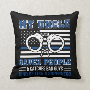 Coussin Mauvais garçon d'oncle Police Save les People