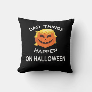 Coussin Mauvais Halloween Drôle Trumpkin Pour Votre Frien
