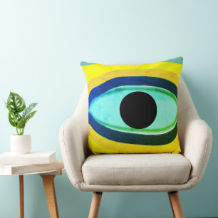 Coussin Mauvais Œil Abstrait