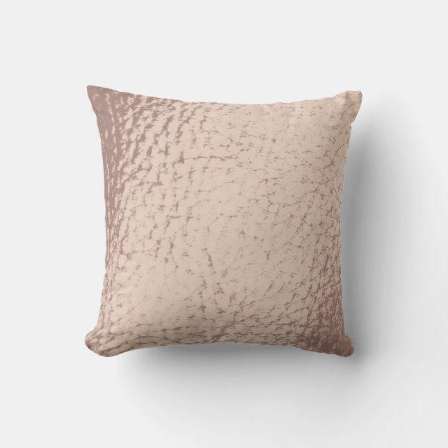 Coussin Mauve Rose Faux Cuir (Recto)