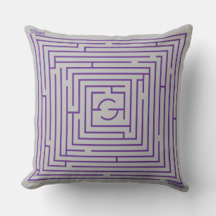 Coussin Maze pourpre